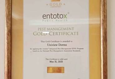 Pest management gold certificate